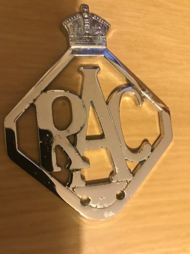 Rac car badge - car, royal