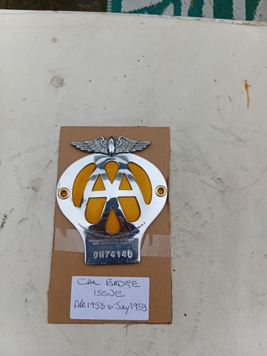 Vintage car badge a - badge, dome