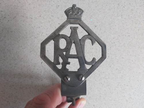 Genuine vintage rac - genuine, badge