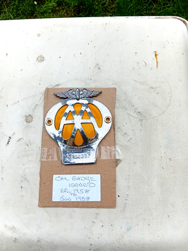 Vintage car badge - badge,