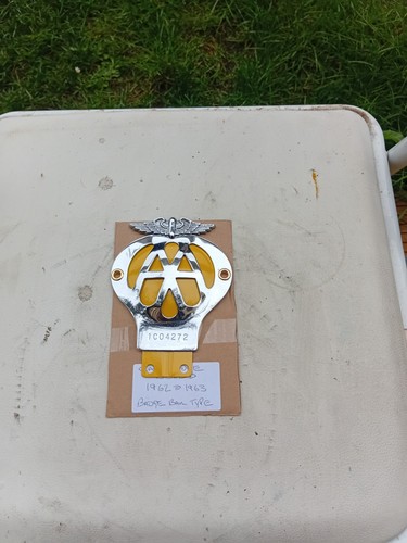 Vintage car badge a dome - badge,