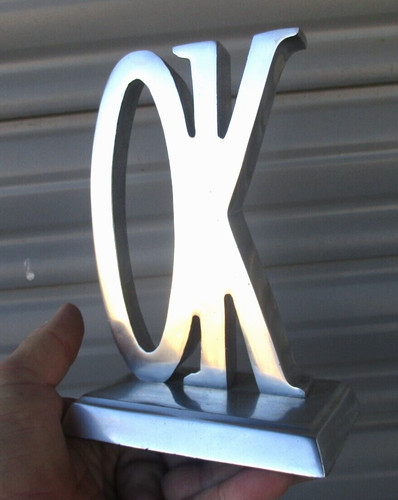 Vintage large chrome ok - large!, chrome!