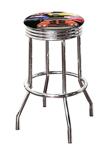 Bar stool tall chrome - stool,